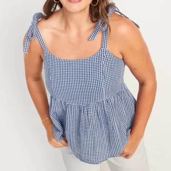 Old navy gingham top - Picture 1 of 7